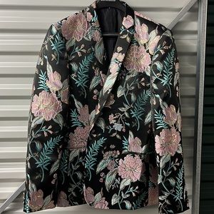 ASOS EDITION skinny blazer in floral jacquard - 44" Chest